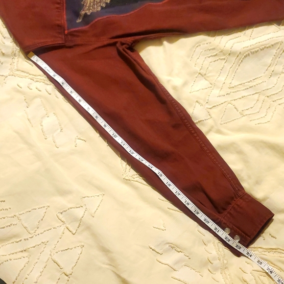 Levi's Western Pearl Snap Jacket Nirvana Print Upcycle - Picture 16 of 16